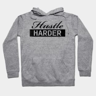 Hustle Harder Vintage (black) Hoodie